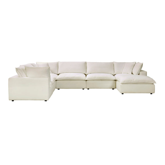 Cali 7 Piece Performance Fabric Modular Large Chaise Sectional - Image 13