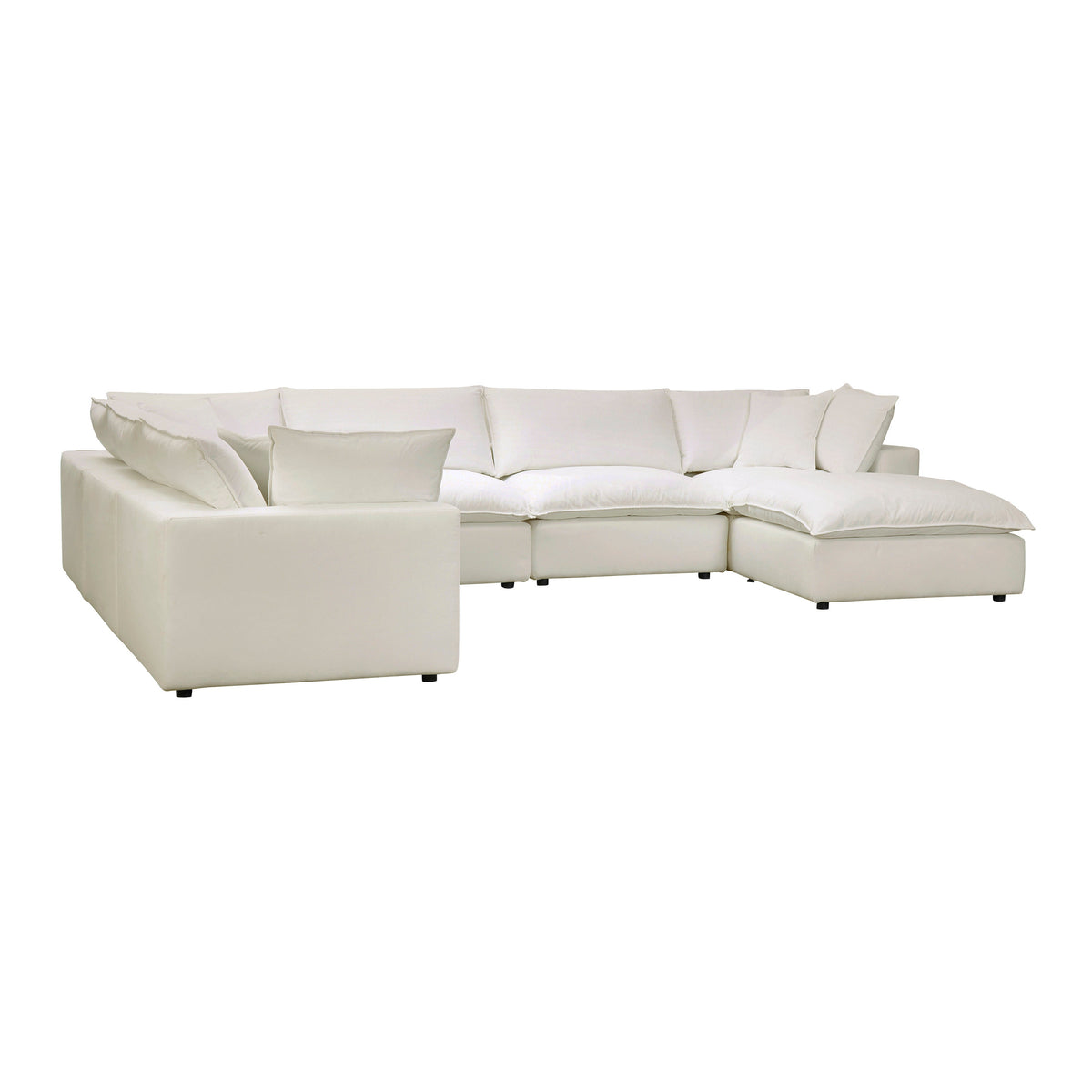 Cali 7 Piece Performance Fabric Modular Large Chaise Sectional - Image 15