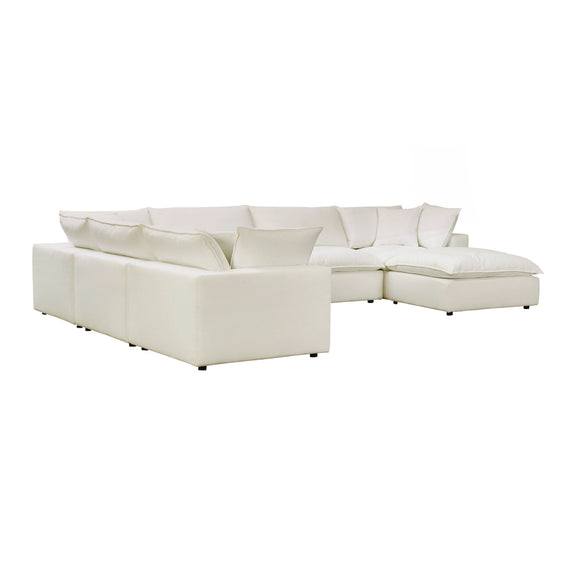 Cali 7 Piece Performance Fabric Modular Large Chaise Sectional - Image 16