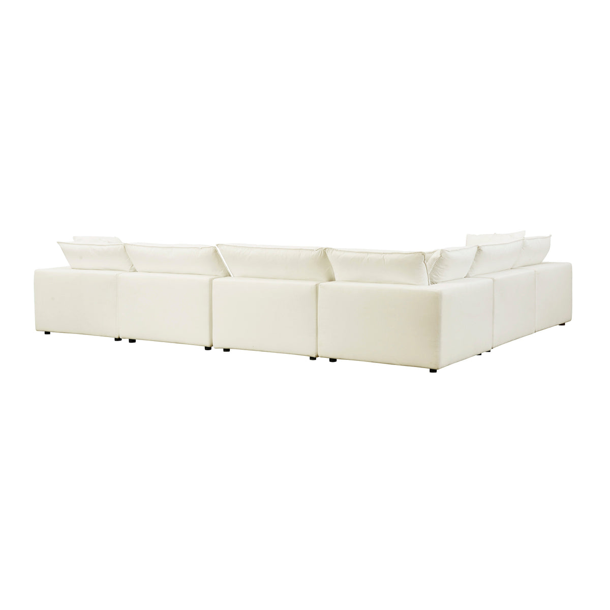 Cali 7 Piece Performance Fabric Modular Large Chaise Sectional - Image 17