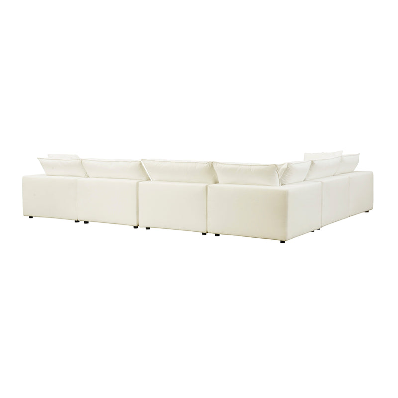 Cali 7 Piece Performance Fabric Modular Large Chaise Sectional - Image 17