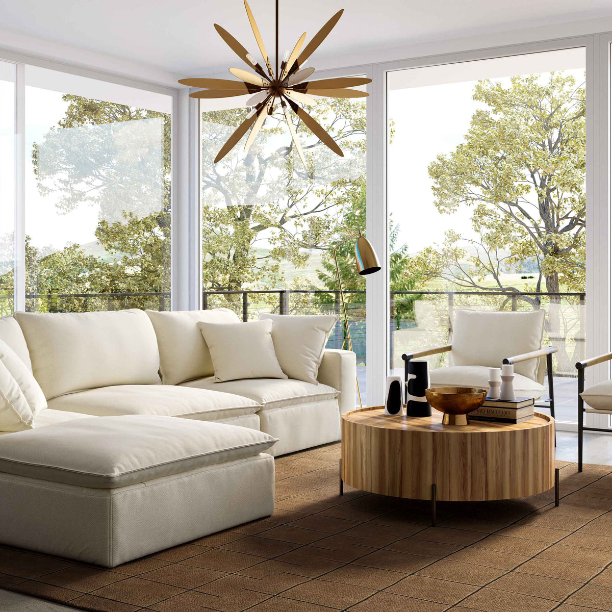 Cali 4 Piece Performance Fabric Modular Sectional - Image 14