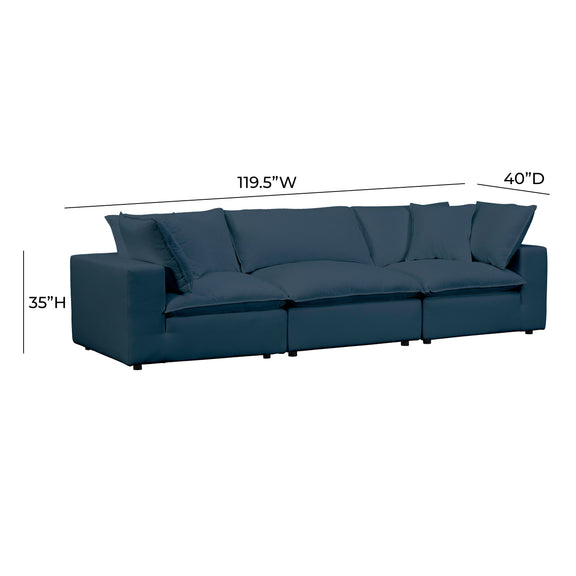 Cali 120" Performance Fabric Modular Sofa - Image 27