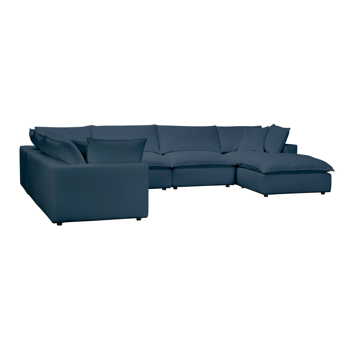 Cali 7 Piece Performance Fabric Modular Large Chaise Sectional - Image 21
