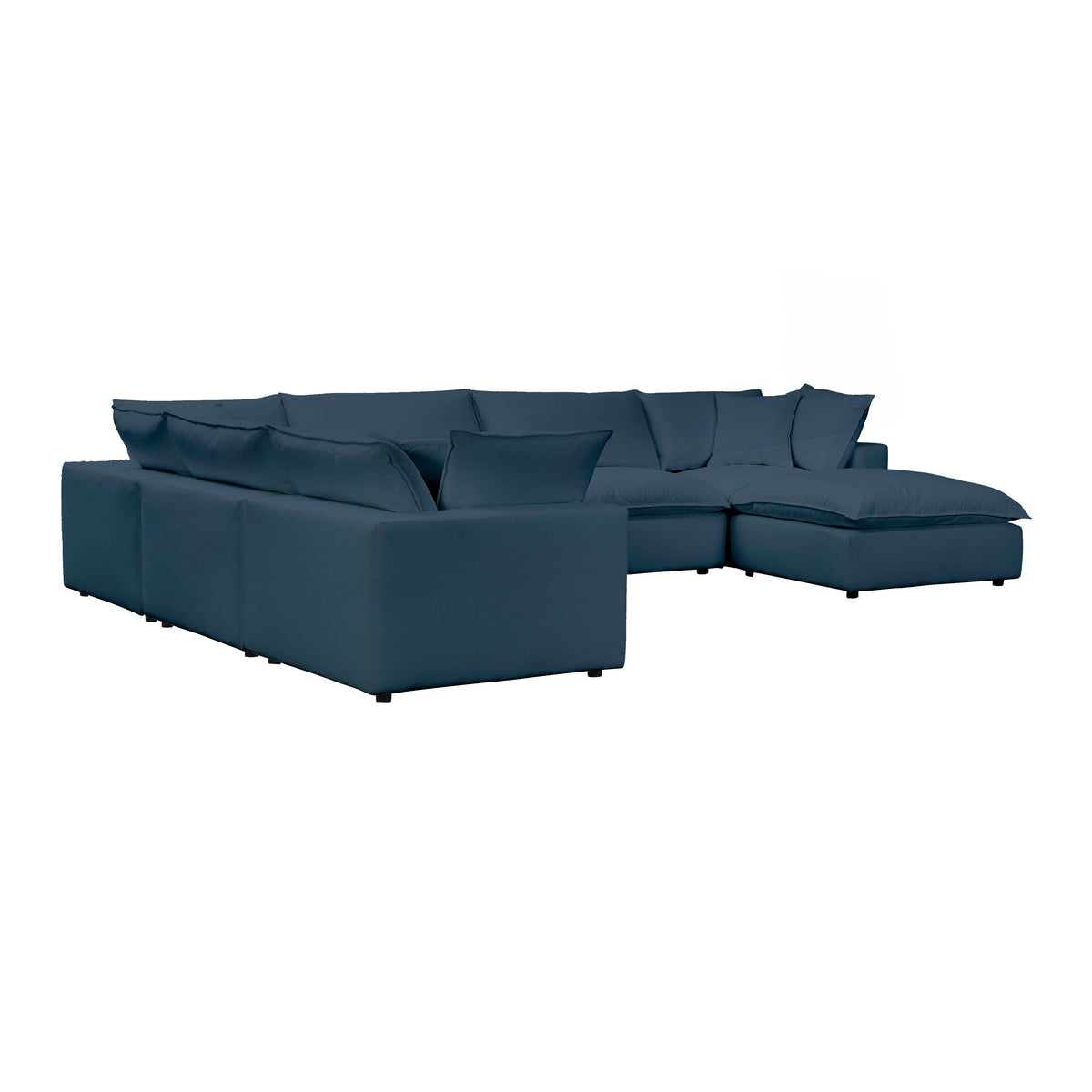 Cali 7 Piece Performance Fabric Modular Large Chaise Sectional - Image 22