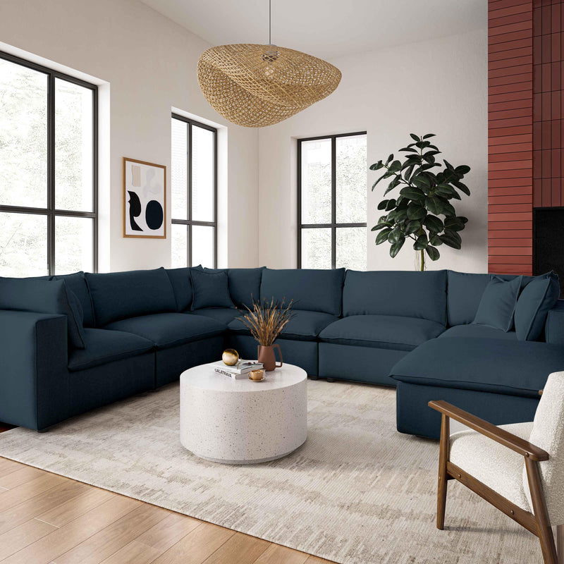 Cali Performance Fabric Ottoman - Image 17
