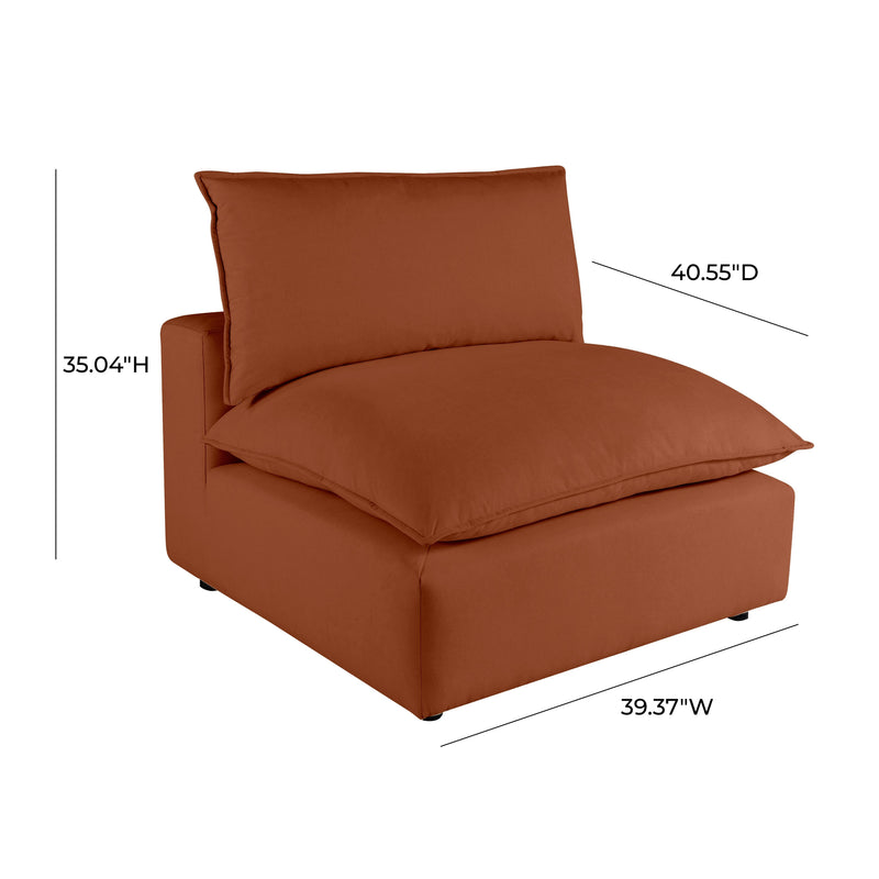 Cali Performance Fabric Modular Armless Chair - Image 35