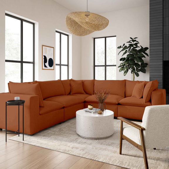 Cali Performance Fabric Modular Armless Chair - Image 36