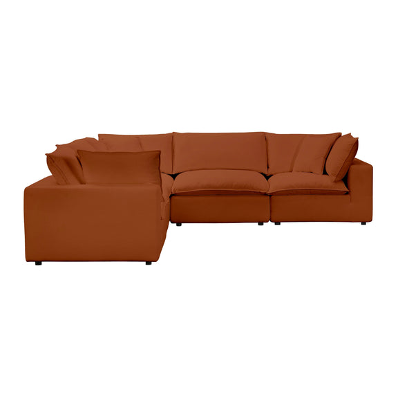 Cali 5 Piece Performance Fabric Modular L Sectional - Image 25