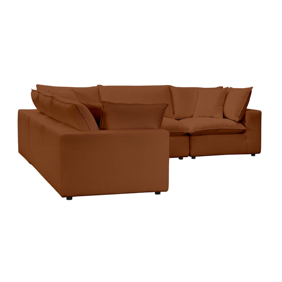Cali 5 Piece Performance Fabric Modular L Sectional - Image 27