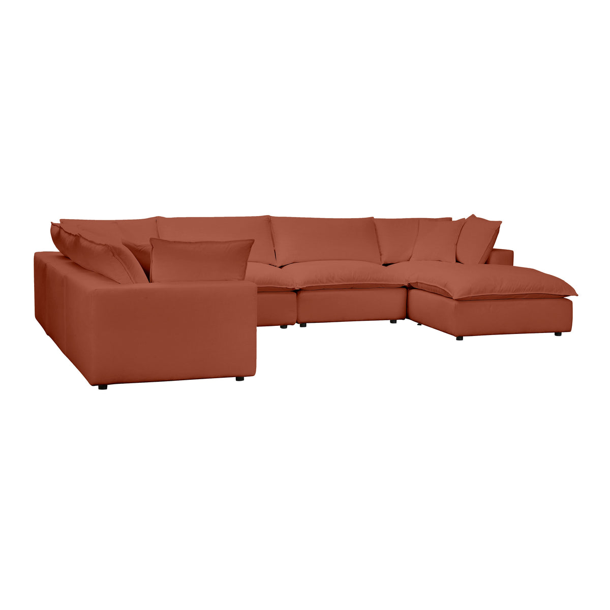 Cali 7 Piece Performance Fabric Modular Large Chaise Sectional - Image 27