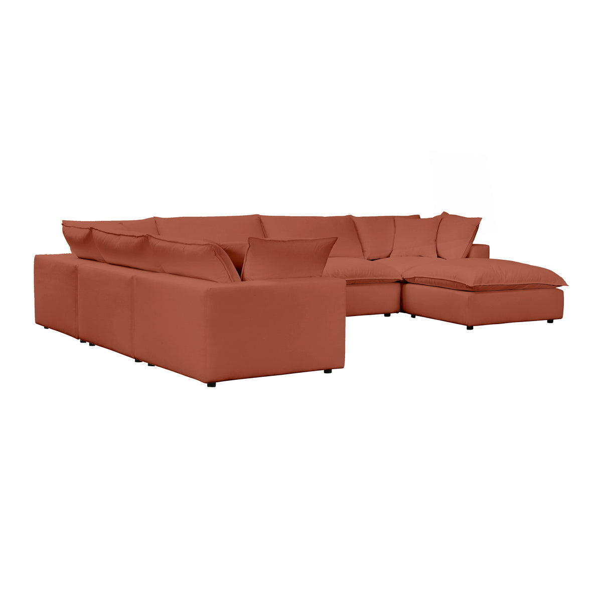 Cali 7 Piece Performance Fabric Modular Large Chaise Sectional - Image 28