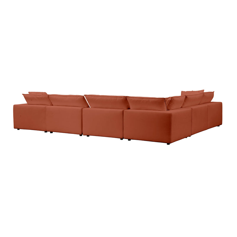 Cali 7 Piece Performance Fabric Modular Large Chaise Sectional - Image 29