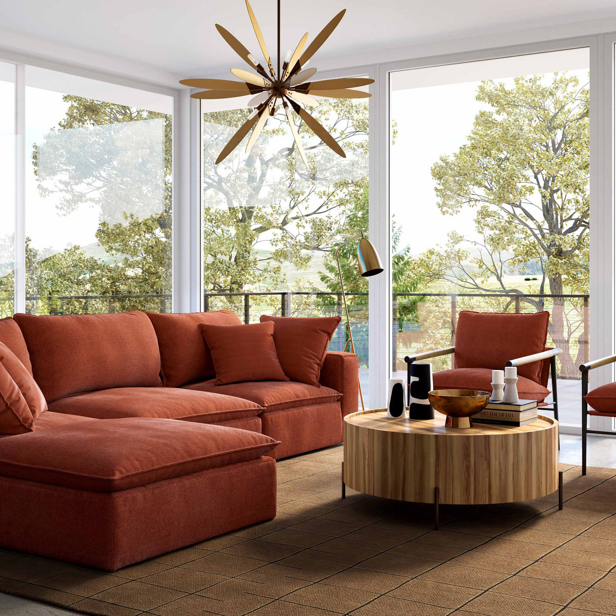 Cali 4 Piece Performance Fabric Modular Sectional - Image 26