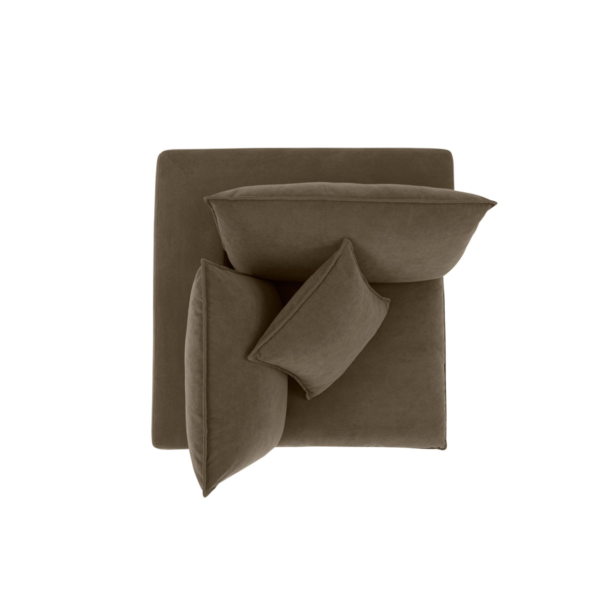 Cali Chocolate Brown Performance Velvet Corner Chair - Image 6