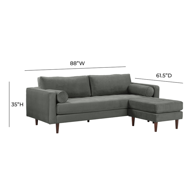 Cave 2 Piece Performance Velvet Sectional - Image 7