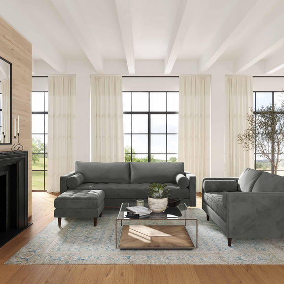Cave 88" Performance Velvet Sofa - Image 2