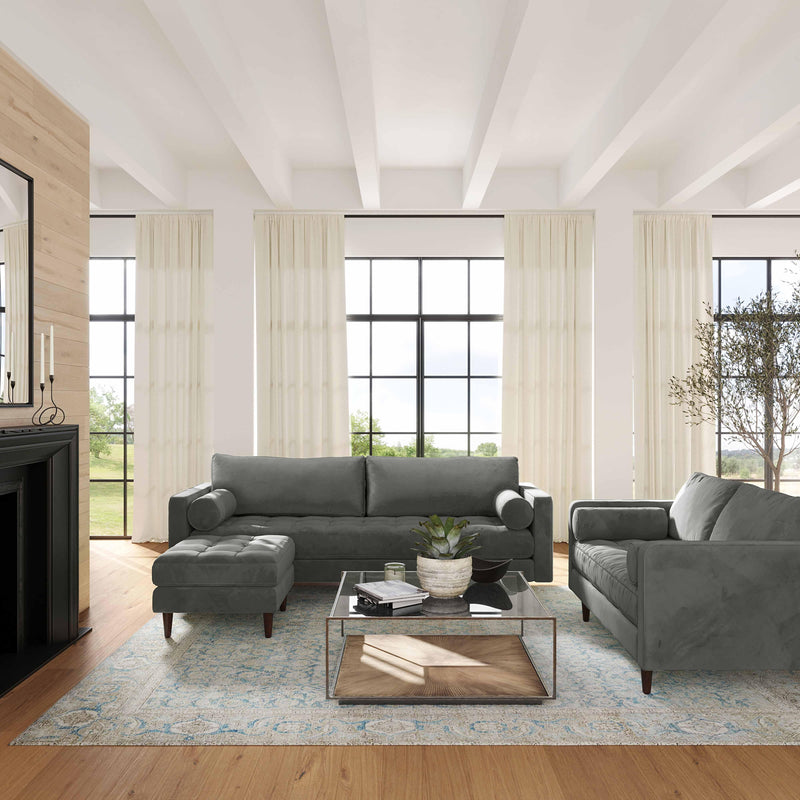 Cave 88" Performance Velvet Sofa - Image 2