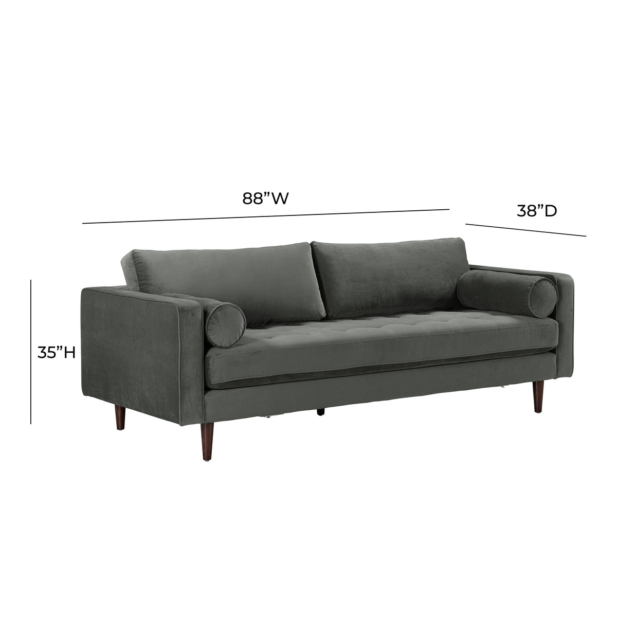 Cave 88" Performance Velvet Sofa - Image 6