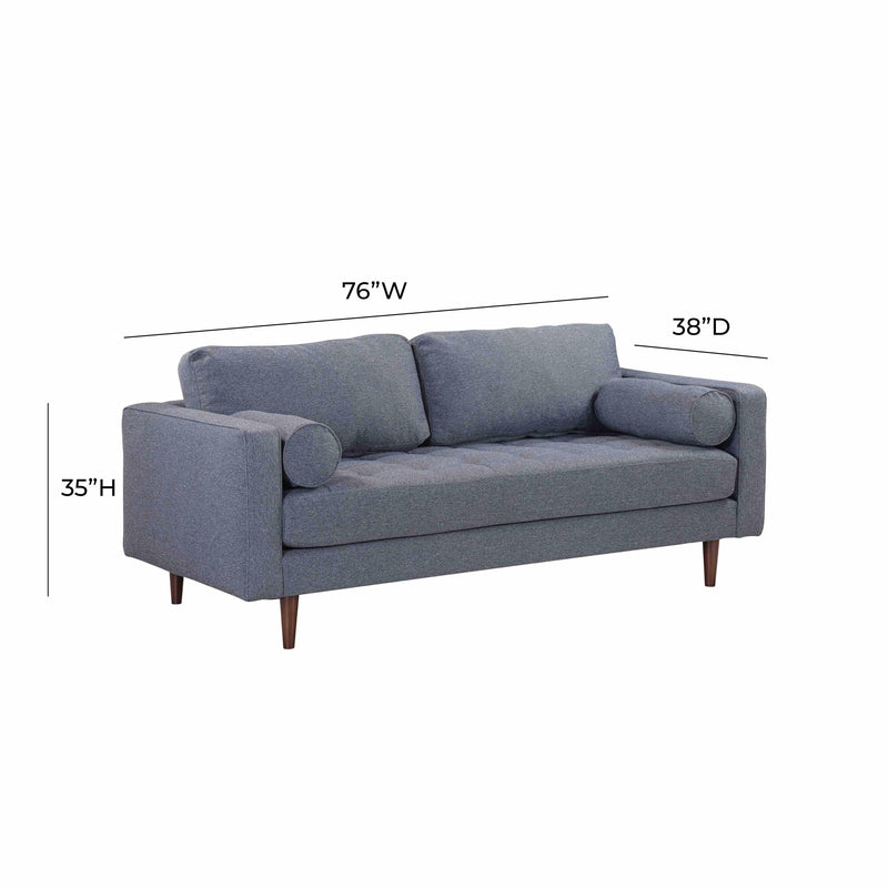 Cave 76" Tweed Loveseat - Image 8