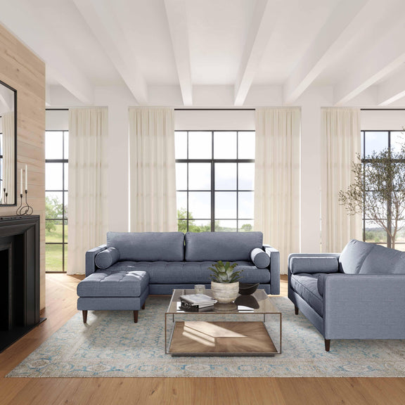 Cave 76" Tweed Loveseat - Image 9