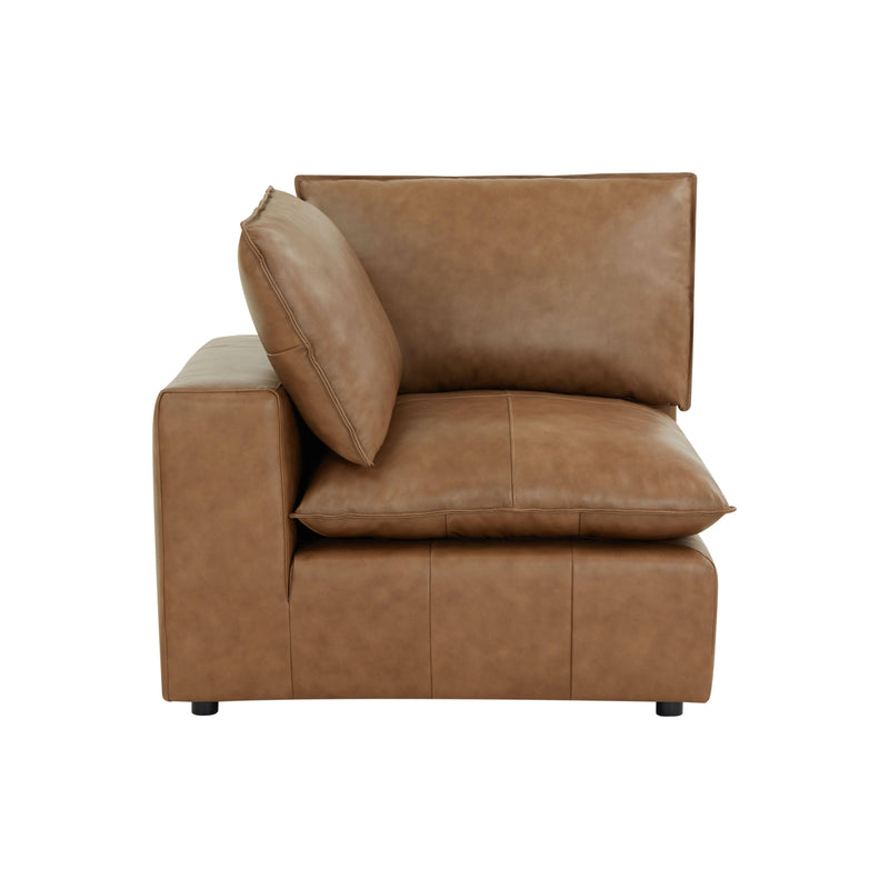 Cali Brown Leather Modular Corner Chair - Image 8