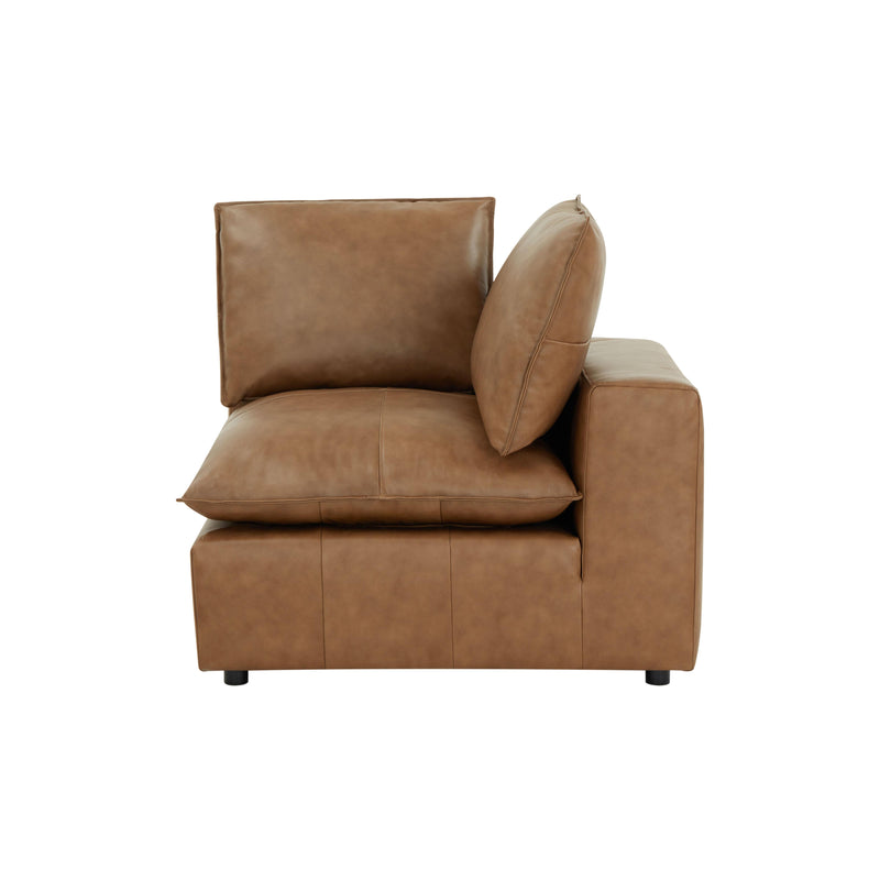 Cali Brown Leather Modular Corner Chair - Image 10