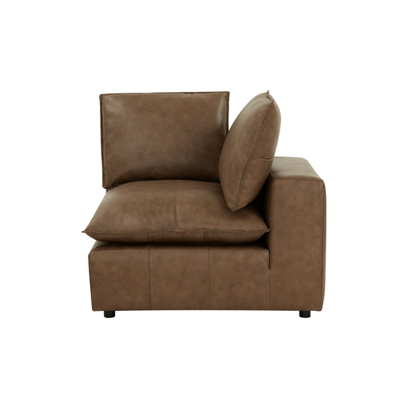 Cali Brown Leather Modular Corner Chair - Image 3