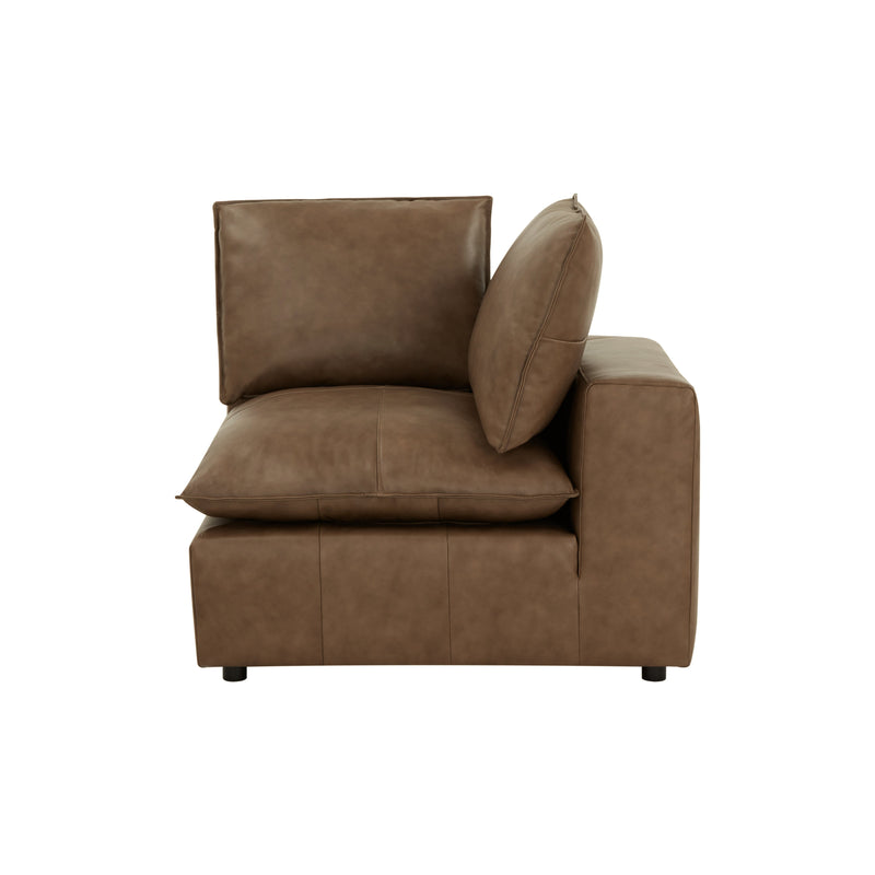 Cali Brown Leather Modular Corner Chair - Image 3