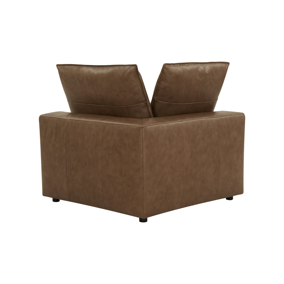 Cali Brown Leather Modular Corner Chair - Image 4