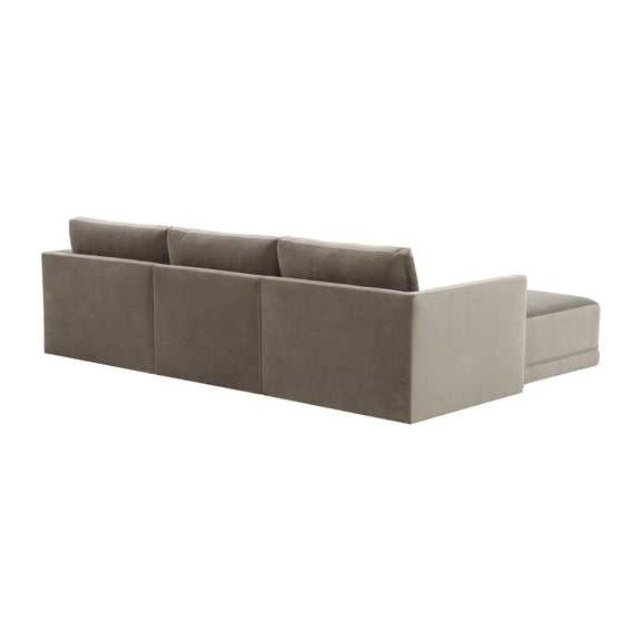 Willow 4 Piece Performance Velvet Modular Sectional - Image 4