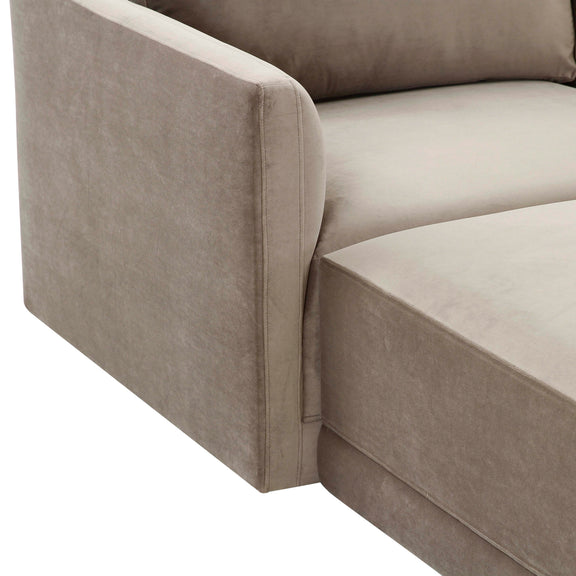 Willow 4 Piece Performance Velvet Modular Sectional - Image 5