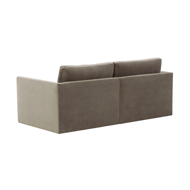 Willow 74" Performance Velvet Modular Loveseat - Image 4