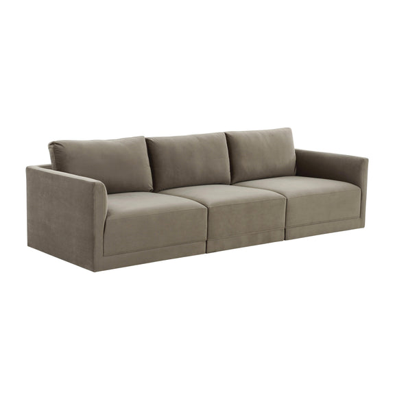 Willow 105" Performance Velvet Modular Sofa