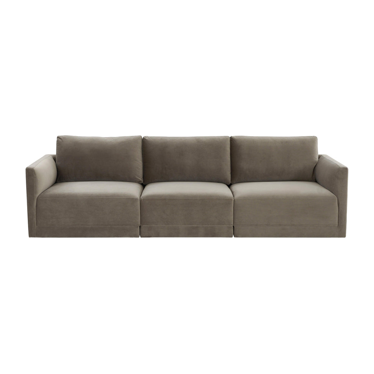 Willow 105" Performance Velvet Modular Sofa - Image 3