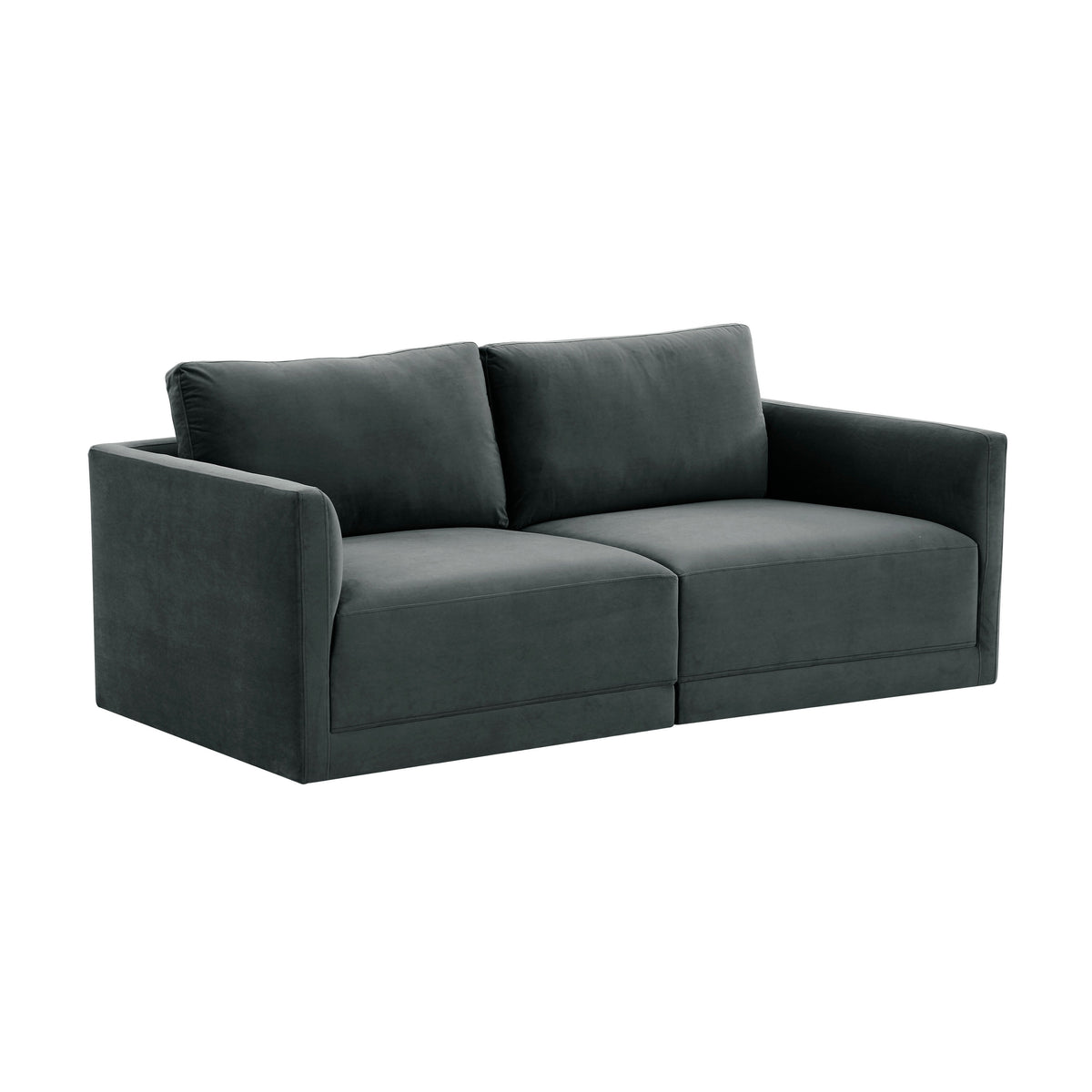 Willow 74" Performance Velvet Modular Loveseat - Image 7