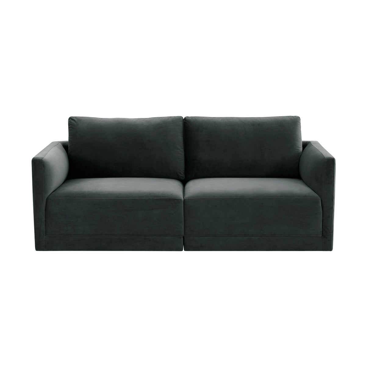 Willow 74" Performance Velvet Modular Loveseat - Image 9