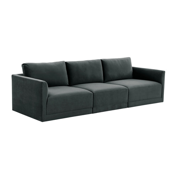 Willow 105" Performance Velvet Modular Sofa - Image 7