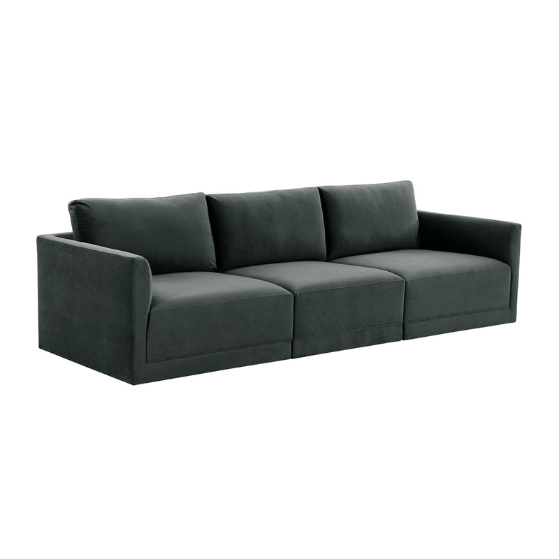 Willow 105" Performance Velvet Modular Sofa - Image 7