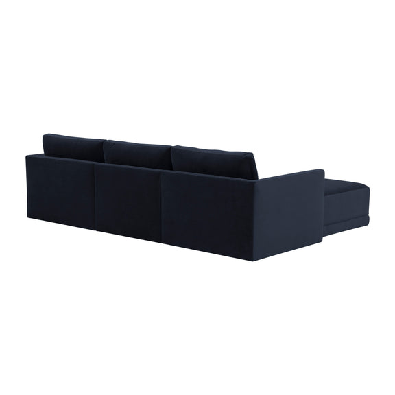 Willow 4 Piece Performance Velvet Modular Sectional - Image 16