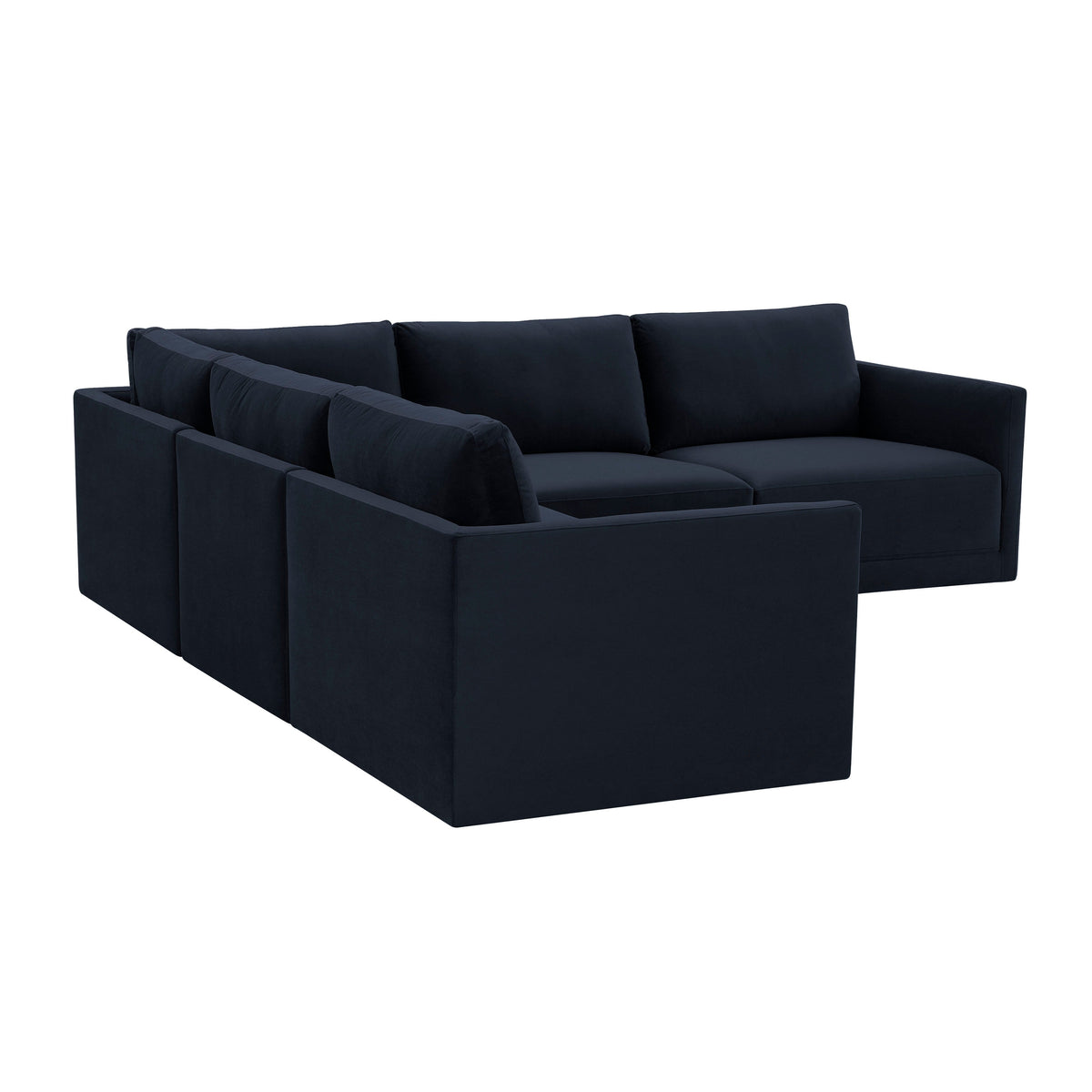 Willow 5 Piece Performance Velvet Modular L Sectional - Image 15