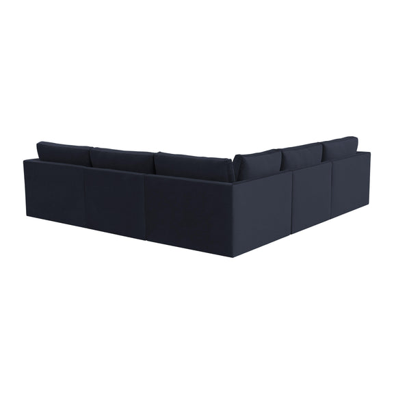 Willow 5 Piece Performance Velvet Modular L Sectional - Image 16