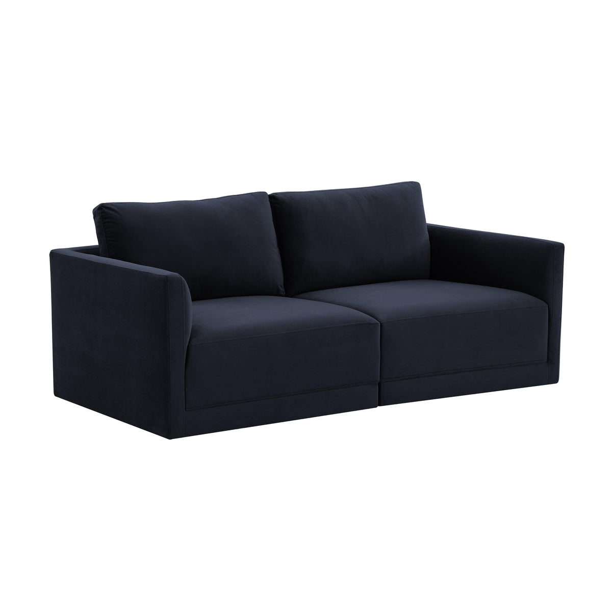 Willow 74" Performance Velvet Modular Loveseat - Image 13