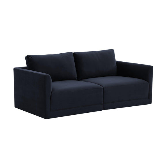 Willow 74" Performance Velvet Modular Loveseat - Image 13