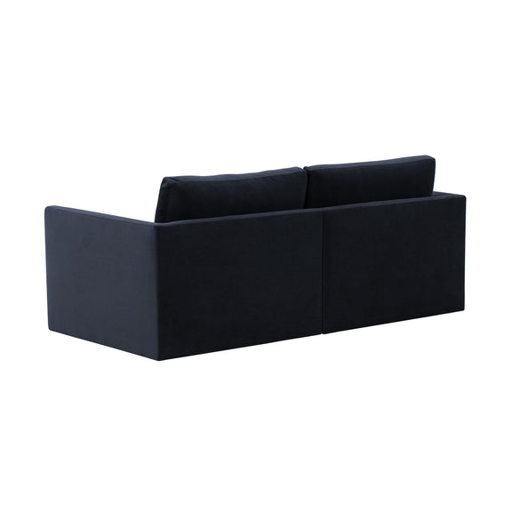 Willow 74" Performance Velvet Modular Loveseat - Image 16