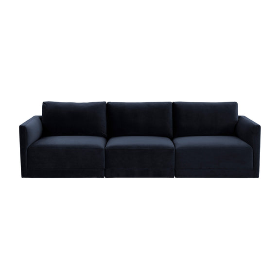 Willow 105" Performance Velvet Modular Sofa - Image 14