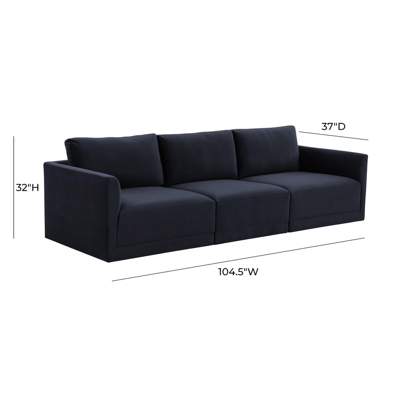 Willow 105" Performance Velvet Modular Sofa - Image 17