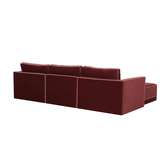 Willow 4 Piece Performance Velvet Modular Sectional - Image 22
