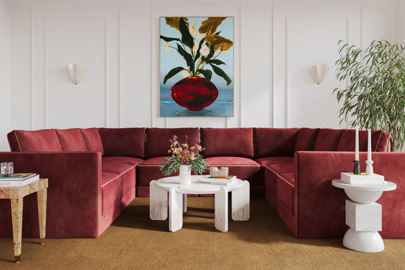 Willow 8 Piece Performance Velvet Modular Large U Sectional - Image 2