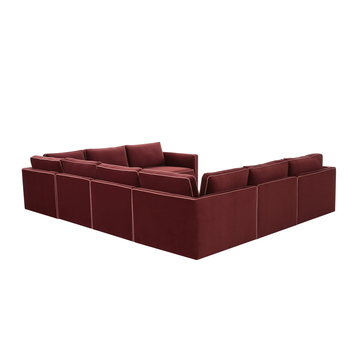 Willow 8 Piece Performance Velvet Modular Large U Sectional - Image 3